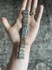 Vintage Rolex C+I Cromwell Two Tone Riveted Stretch Bracelet 19mm