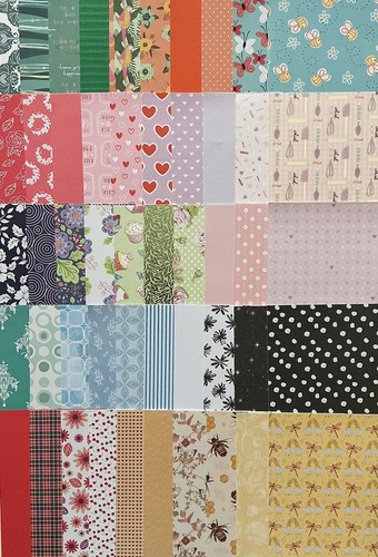 Assorted backing - a6, x