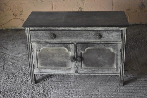Rustic antique oak sideboard - antique,