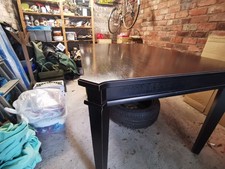 Laura Ashley Painted Solid Wood Dining Table (Black) Good Condition