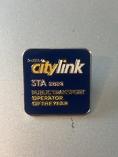 bus pin badge