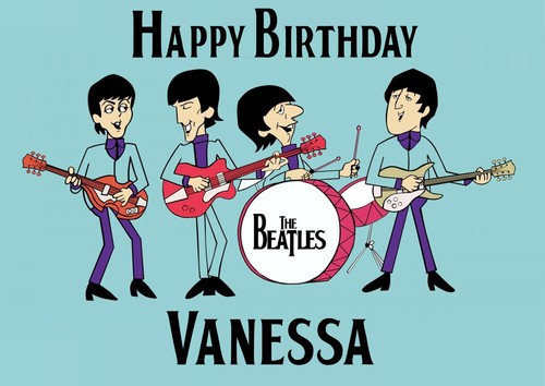 Personalised beatles birthday - personalised,