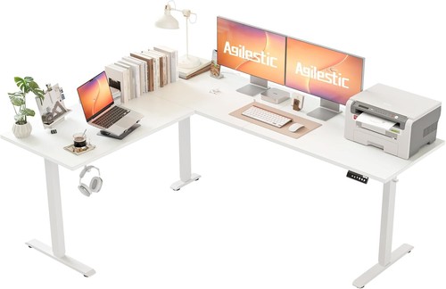Shaped height adjustable - l-shaped, height-adjustable