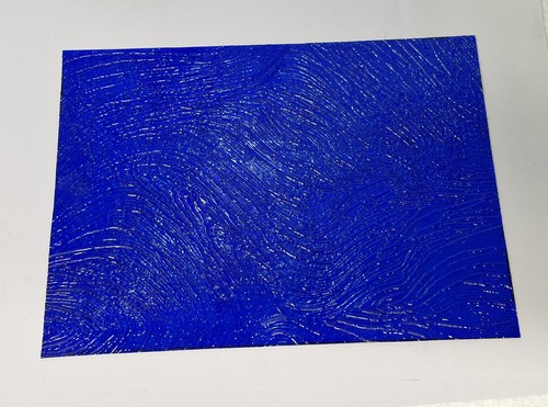 Piece blue stained - stained, glass