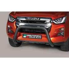 SH666 - ISUZU D-MAX 2021 ON MISUTONIDA EU APPROVED FRONT BAR IN BLACK - 76MM