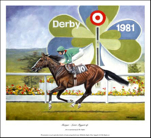 Shergar lester piggott up - shergar,
