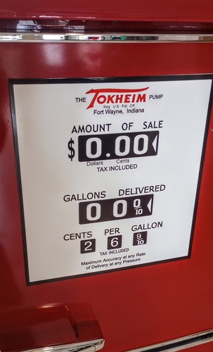 Gas pump face plate - pump,