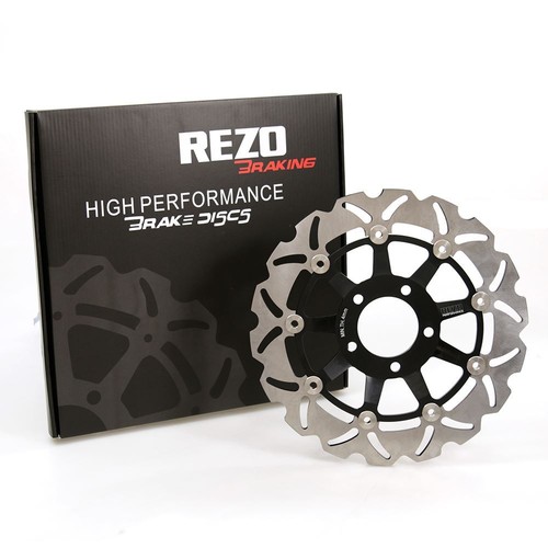 Rezo wavy front brake rotor - front,