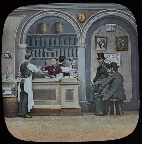 Magic lantern slide - magic,