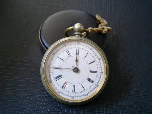 Antique gents key wind pocket - key-wind,