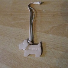 Pale pink leather Radley dog