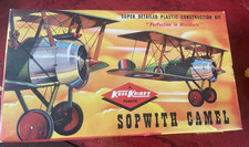 Original Vintage 1/72 Keil Kraft Sopwith Camel Aircraft Kit All Parts Boxed