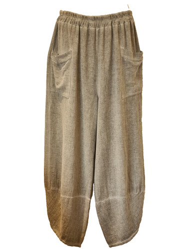 Italian washed linen trousers - italian,