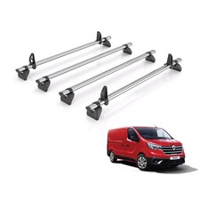 Renault Trafic Roof Rack for 2014+ [Standard Roof] 4x Roof Bars - Rhino Fleet