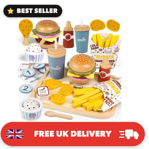Wooden food for play kitchen - play,