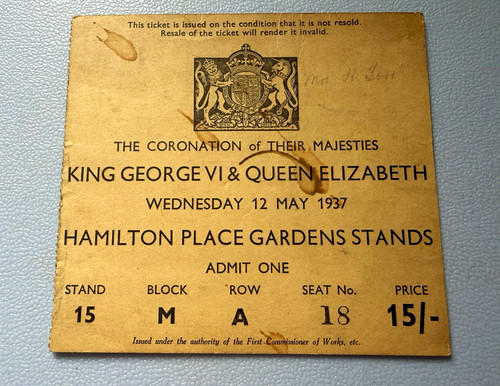 Original 1937 king george - george, vi
