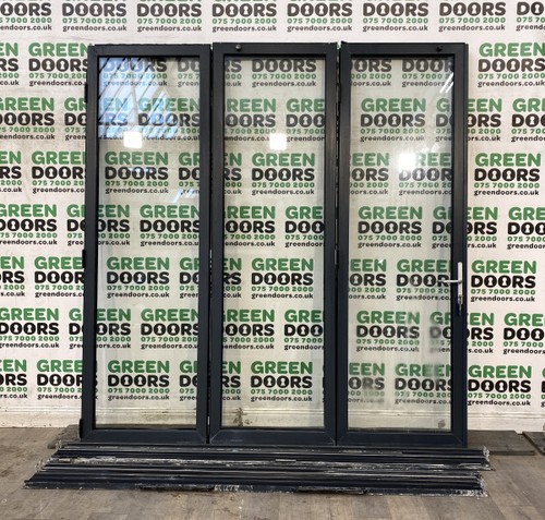 Grey aluminium bifold - aluminium,