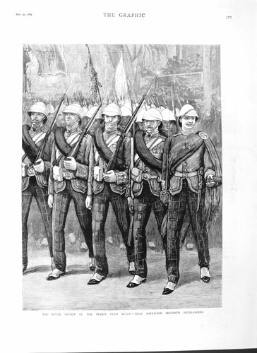 Original old antique print - old,