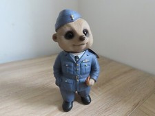 WW2 RAF Baby Meerkat Figurine Sculpture by Vivid Arts / Hot Ant, Garden Gift