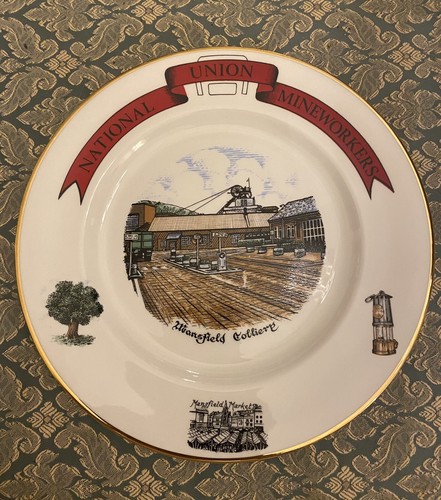 Mansfield colliery pit plate - colliery,