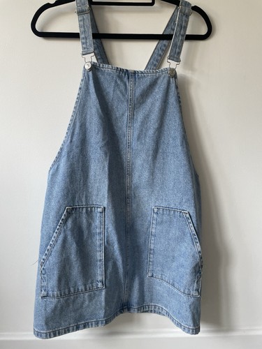 Denim pinafore dress - denim,