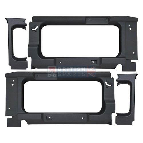 Rear side window - window, surround