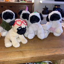 Pug Plushie Soft Toy Teddy Stuffed Dogs Collection! X 5