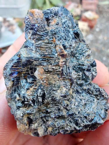 Blue john fluorite raw crystal - raw,
