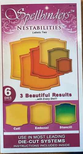 Spellbinders 162 labels two - s4-162,