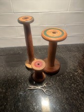 Wood spools set and - set,