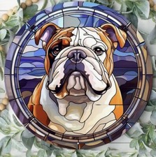 ENGLISH BRITISH BULLDOG - METAL Wall Sign Picture Plaque Birthday GIFT Present