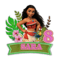 Moana Personalised Cake Topper