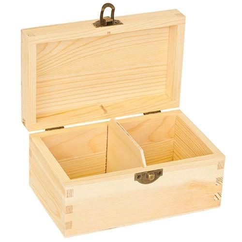 Wooden pine tea box - wooden, 2
