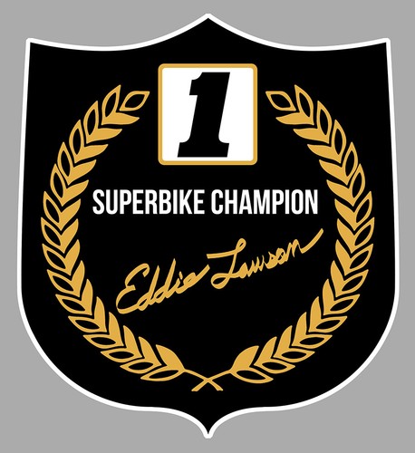 Sticker eddie lawson world - sticker,