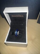 Genuine Pandora Murano Blue Faceted  S925 Ale Glass Bead Charm