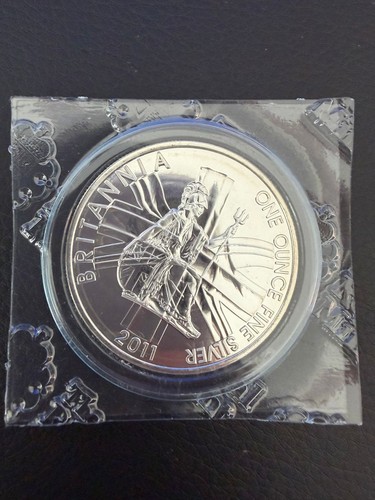 2011 silver britannia 1oz - britannia, coin
