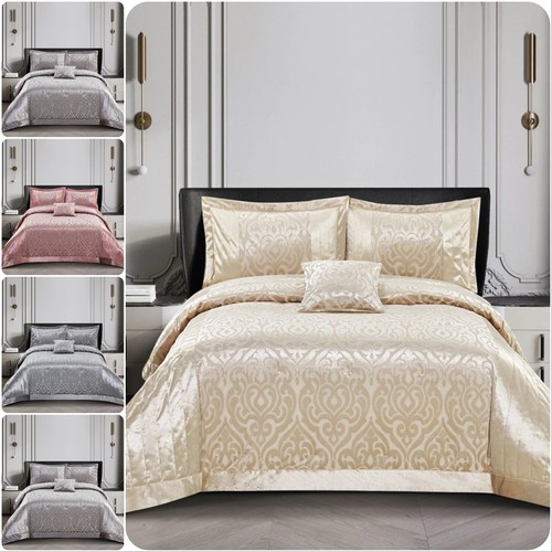 Quilted velvet bedspread bed - quilted,