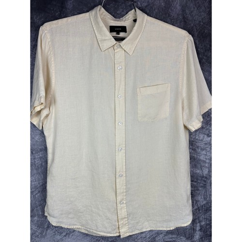 Vince linen button down shirt - vince,
