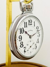 1927 Illinois 16S 21J Grade Bunn Special Type III 60Hr Pocket Watch Working