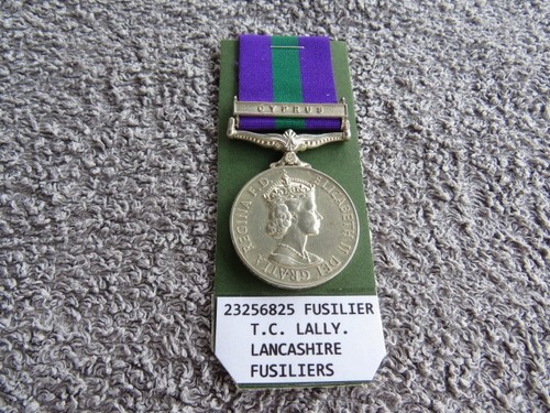Lancashire fusiliers gsm bar - gsm,