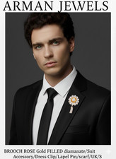 BROOCH ROSE Gold FILLED