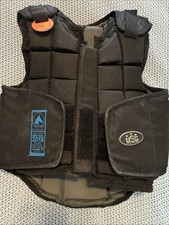 USG Horse Riding Body Protector Vest Child Size M, Black