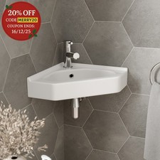 Cloakroom Corner Wall Hung