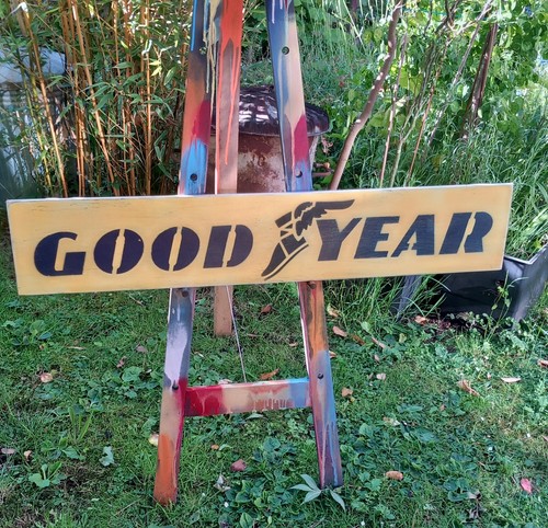 Rustic painted sign goodyear - painted,