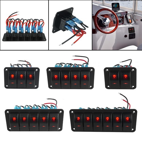 6 gang rocker switch - 2/3/4/5/6,