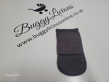 iCandy Peach pushchair strap cover crotch pad Black - Slightly Faded Replacement