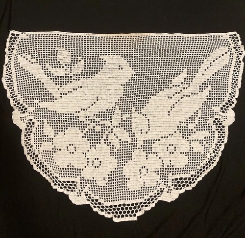 Vintage filet crochet cotton - crochet,