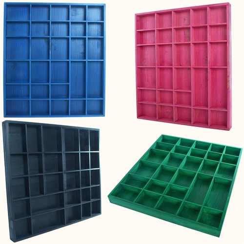 Wooden trinket display - display, shelf