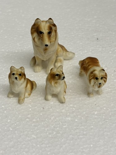 Vtg collie miniature porcelain - vtg,