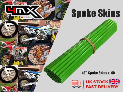 Wheel spoke protectors - wheel, green